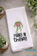 Load image into Gallery viewer, Hang In There machine embroidery design (4 sizes included) DIGITAL DOWNLOAD