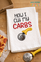 Load image into Gallery viewer, How I cut my carbs applique machine embroidery design (4 sizes included) DIGITAL DOWNLOAD