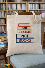 Load image into Gallery viewer, Ban Fascists machine embroidery design (4 sizes included) DIGITAL DOWNLOAD