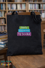 Load image into Gallery viewer, Easily Distracted By Books Appliqué machine embroidery design (4 sizes available) DIGITAL DOWNLOAD