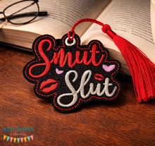 Load image into Gallery viewer, Smut Sl@t bookmark/ornament/bag tag machine embroidery design March 24 Mature Bundle