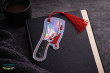 Load image into Gallery viewer, Cleaver Sketchy Bookmark/bag tag/ornament 4x4 machine embroidery design DIGITAL DOWNLOAD