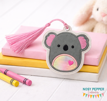 Load image into Gallery viewer, Koala Squishy Applique bookmark/bag tag/ornament machine embroidery file DIGITAL DOWNLOAD