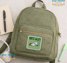 Load image into Gallery viewer, Guess What patch machine embroidery design (2 sizes included) DIGITAL DOWNLOAD