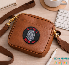 Load image into Gallery viewer, Basically a Detective Patch 4x4 machine embroidery design DIGITAL DOWNLOAD