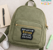 Load image into Gallery viewer, My tattoos don't like you either patch (2 sizes included) machine embroidery design DIGITAL DOWNLOAD