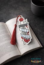 Load image into Gallery viewer, Tis a Scratch Bookmark/bag tag/ornament 4x4 machine embroidery design DIGITAL DOWNLOAD