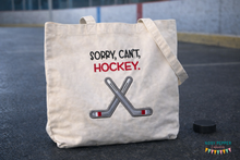 Load image into Gallery viewer, Sorry, Can't, Hockey machine embroidery design (5 sizes included) DIGITAL DOWNLOAD