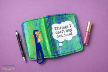 Load image into Gallery viewer, Things I can say out loud applique Notebook cover (2 sizes available) machine embroidery design DIGITAL DOWNLOAD