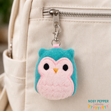 Load image into Gallery viewer, Owl Squishie mini stuffie machine embroidery design machine embroidery design DIGITAL DOWNLOAD