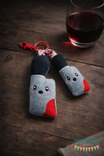 Load image into Gallery viewer, Cleaver mini stuffie (2 sizes included) machine embroidery design DIGITAL DOWNLOAD