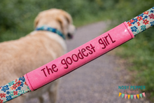 Load image into Gallery viewer, The Goodest Girl Collar Wrap machine embroidery design 3 sizes included DIGITAL DOWNLOAD