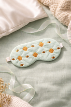 Load image into Gallery viewer, Bee sleep mask —FEB 26 MB—machine embroidery design (2 sizes included) DIGITAL DOWNLOAD