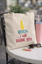 Load image into Gallery viewer, Bitch I Will Shank You machine embroidery design (applique and fill versions included in 4 sizes) DIGITAL DOWNLOAD