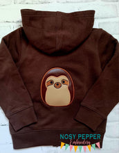 Load image into Gallery viewer, Sloth Squishy applique embroidery design (5 sizes included) DIGITAL DOWNLOAD