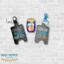 Load image into Gallery viewer, Maybe You Touched Sanitizer Case (2 sizes available) machine embroidery design DIGITAL DOWNLOAD