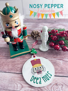 Deez Nuts Ornament machine embroidery design DIGITAL DOWNLOAD