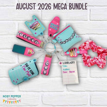 Load image into Gallery viewer, Bookish Grab &amp; Go Collection – Machine Embroidery Designs (11 Designs Included) Digital Download