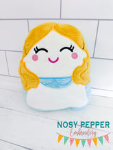 Load image into Gallery viewer, Wonderland Girl stuffie (5 sizes included) machine embroidery design DIGITAL DOWNLOAD