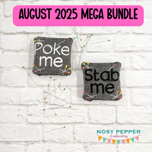Pin Cushion set (2 designs included) machine embroidery design DIGITAL DOWNLOAD
