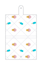Load image into Gallery viewer, Ice Cream Quilted top load notebook cover machine embroidery design DIGITAL DOWNLOAD