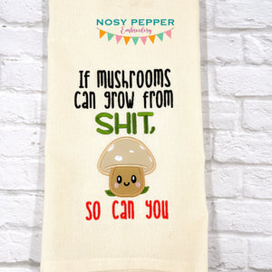 If Mushrooms Sh!t machine embroidery design (4 sizes included) DIGITAL DOWNLOAD