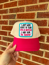 Load image into Gallery viewer, I'm A Bitch patch (2 sizes included) machine embroidery design DIGITAL DOWNLOAD
