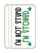 Load image into Gallery viewer, I'm Stoned ITH Bag (4 sizes available) machine embroidery design DIGITAL DOWNLOAD