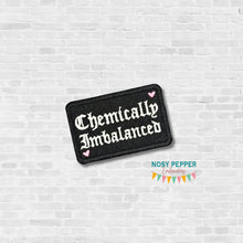 Load image into Gallery viewer, Chemically Imbalanced patch (2 sizes included) machine embroidery design DIGITAL DOWNLOAD