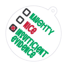 Load image into Gallery viewer, Insufficient Evidence ornament machine embroidery design DIGITAL DOWNLOAD