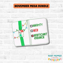 Load image into Gallery viewer, Insufficient Evidence notebook cover 2 sizes available machine embroidery design DIGITAL DOWNLOAD