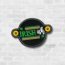 Load image into Gallery viewer, Irish-ish Bun cover machine embroidery design DIGITAL DOWNLOAD