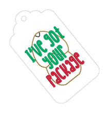 Load image into Gallery viewer, Peen Gift Tags (set of 4 designs) machine embroidery design DIGITAL DOWNLOAD