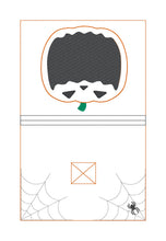 Load image into Gallery viewer, Jack O Lantern notebook cover (2 sizes available) machine embroidery design DIGITAL DOWNLOAD