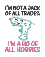 Load image into Gallery viewer, Jack Of All applique machine embroidery design (4 sizes included) DIGITAL DOWNLOAD