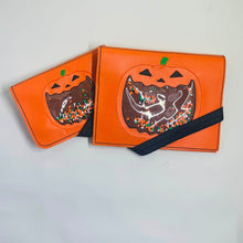 Load image into Gallery viewer, Jack O Lantern notebook cover (2 sizes available) machine embroidery design DIGITAL DOWNLOAD