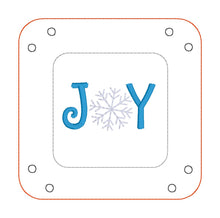 Load image into Gallery viewer, Joy Snowflake ITH tray and wipe set --2026 Holiday Bundle--machine embroidery design (includes 2 sizes of trays and wipes) DIGITAL DOWNLOAD