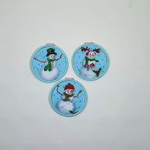 Load image into Gallery viewer, Joy Snowflake ITH tray and wipe set --2026 Holiday Bundle--machine embroidery design (includes 2 sizes of trays and wipes) DIGITAL DOWNLOAD