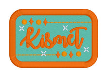Load image into Gallery viewer, Kismet patch (2 sizes included) machine embroidery design DIGITAL DOWNLOAD