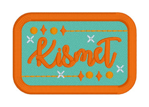 Kismet patch (2 sizes included) machine embroidery design DIGITAL DOWNLOAD
