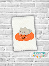 Load image into Gallery viewer, Kitty Pumpkin applique machine embroidery design SEPT 24 MYSTERY BUNDLE (5 sizes included) DIGITAL DOWNLOAD