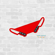 Load image into Gallery viewer, Knife Magnetic bookmark --2026 Spooky Bundle-- machine embroidery design DIGITAL DOWNLOAD