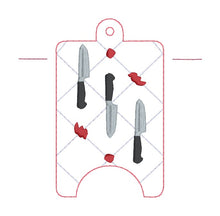 Load image into Gallery viewer, Knife Quilted Sanitizer Case --2026 Spooky Mystery Bundle-- (2 sizes available) machine embroidery design DIGITAL DOWNLOAD