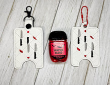 Load image into Gallery viewer, Knife Quilted Sanitizer Case --2026 Spooky Mystery Bundle-- (2 sizes available) machine embroidery design DIGITAL DOWNLOAD