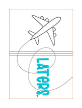 Load image into Gallery viewer, Laters passport cover machine embroidery design DIGITAL DOWNLOAD