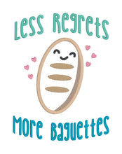 Load image into Gallery viewer, Less Regrets appliqué machine embroidery design (4 sizes included) —JAN 26 MB—DIGITAL DOWNLOAD