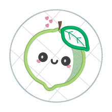 Load image into Gallery viewer, Lime applique envelope style Mug rug  machine embroidery design (5 sizes included) DIGITAL DOWNLOAD