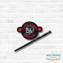 Load image into Gallery viewer, Lobotomy Bun cover machine embroidery design DIGITAL DOWNLOAD