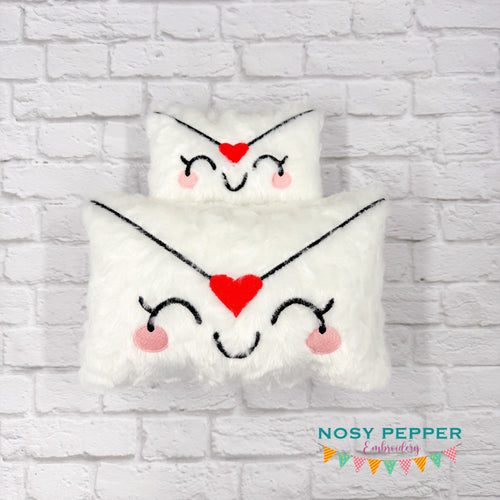 Love Letter stuffie (5 sizes included) machine embroidery design DIGITAL DOWNLOAD