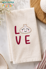 Load image into Gallery viewer, Love Dumpling applique machine embroidery design (4 sizes included) DIGITAL DOWNLOAD